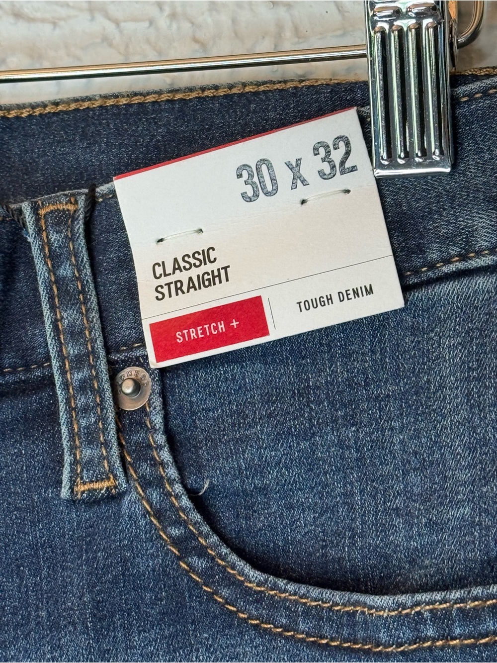 Express Men’s Blue Slim Straight Jeans - Picture 4 of 8